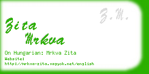 zita mrkva business card